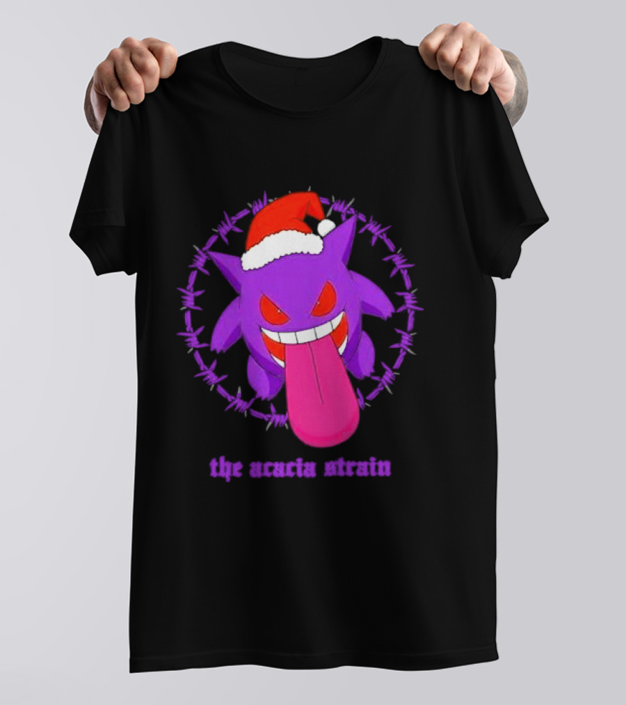 The Acacia Strain Gengar Santa Barbed Circle T-Shirt