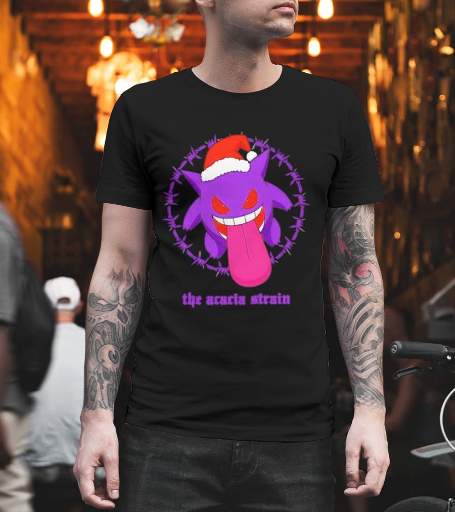 The Acacia Strain Gengar Santa Barbed Circle T-Shirt
