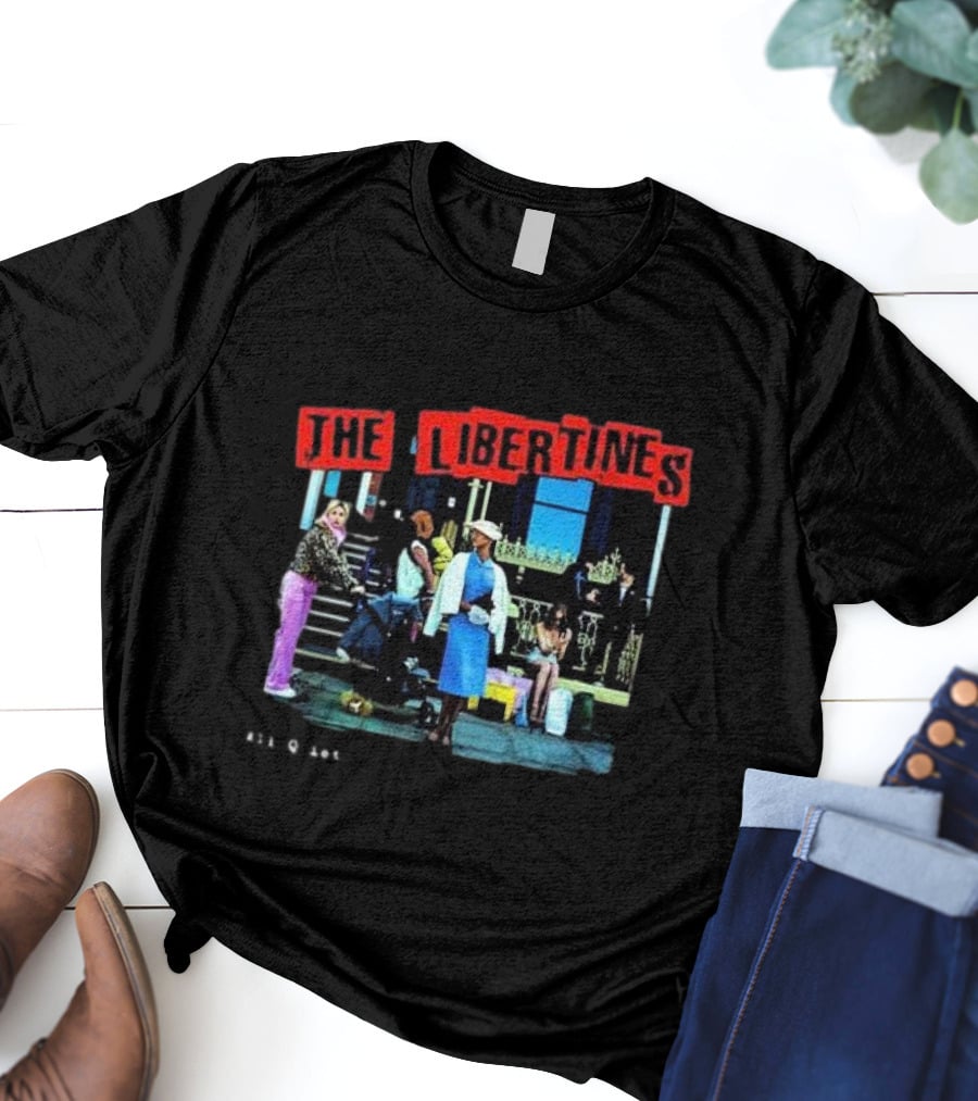 The Libertines All Quiet On The Eastern Esplanade Text And Urban Street Scene T-Shirt