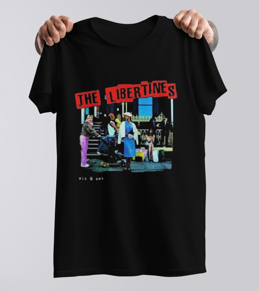 The Libertines All Quiet On The Eastern Esplanade Text And Urban Street Scene T-Shirt