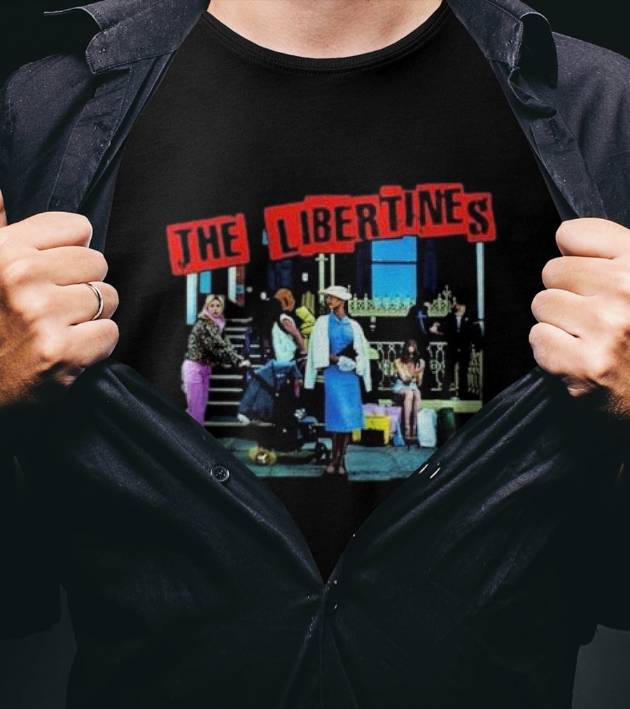 The Libertines All Quiet On The Eastern Esplanade Text And Urban Street Scene T-Shirt