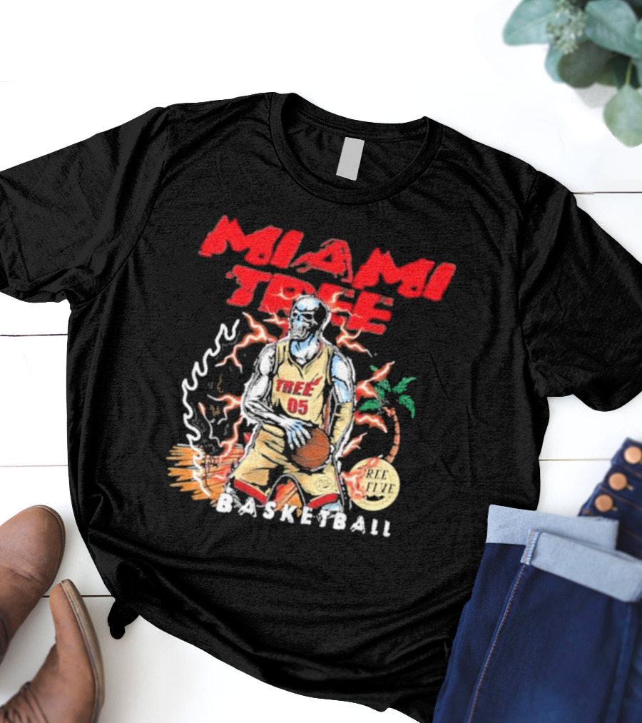 MIAMI TREE TREE 05 REE FIVE BASKETBALL T-Shirt