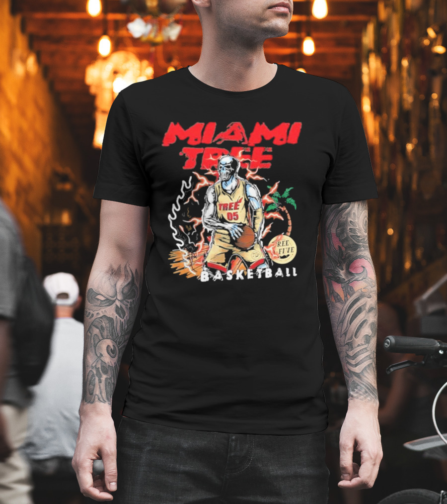 MIAMI TREE TREE 05 REE FIVE BASKETBALL T-Shirt