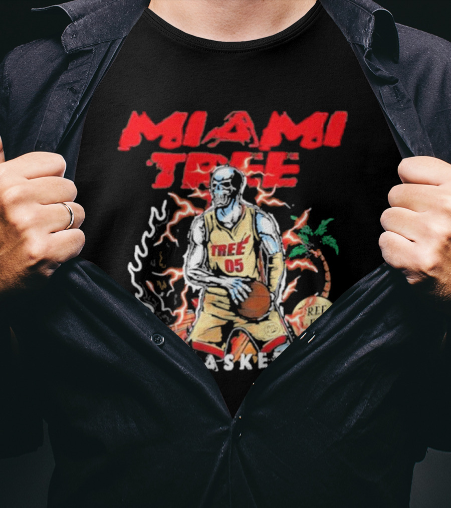 MIAMI TREE TREE 05 REE FIVE BASKETBALL T-Shirt