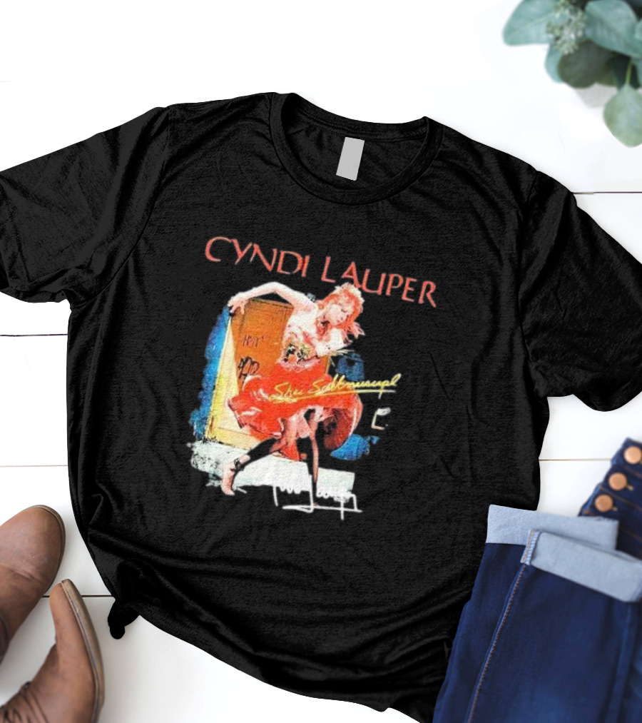 Cyndi Lauper She's So Unusual Retro Album T-Shirt