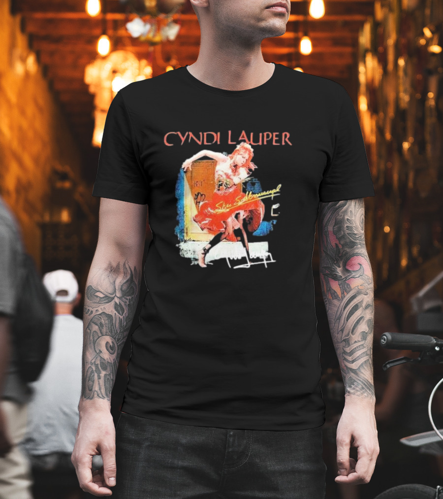 Cyndi Lauper She's So Unusual Retro Album T-Shirt