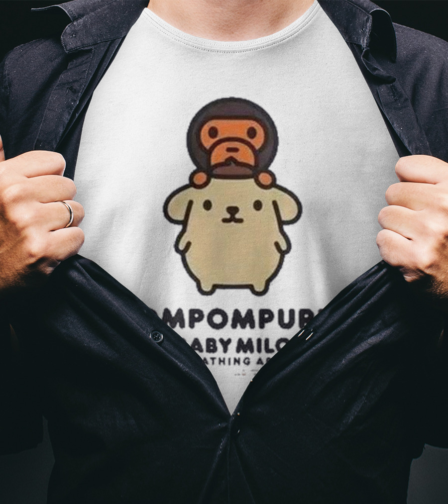 Pompompurin Baby Milo A Bathing Ape Collaboration Sanrio Ginza T-Shirt