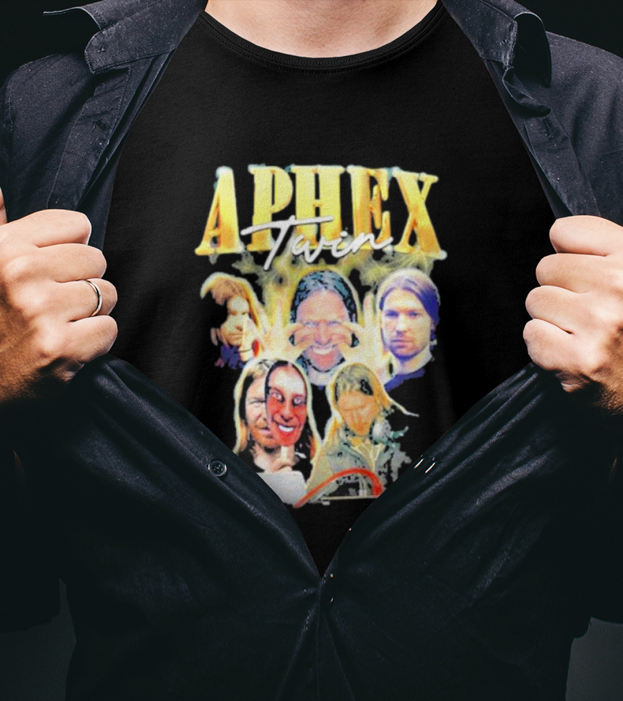 Aphex Twin Warp Music Iconic Faces Collection T-Shirt