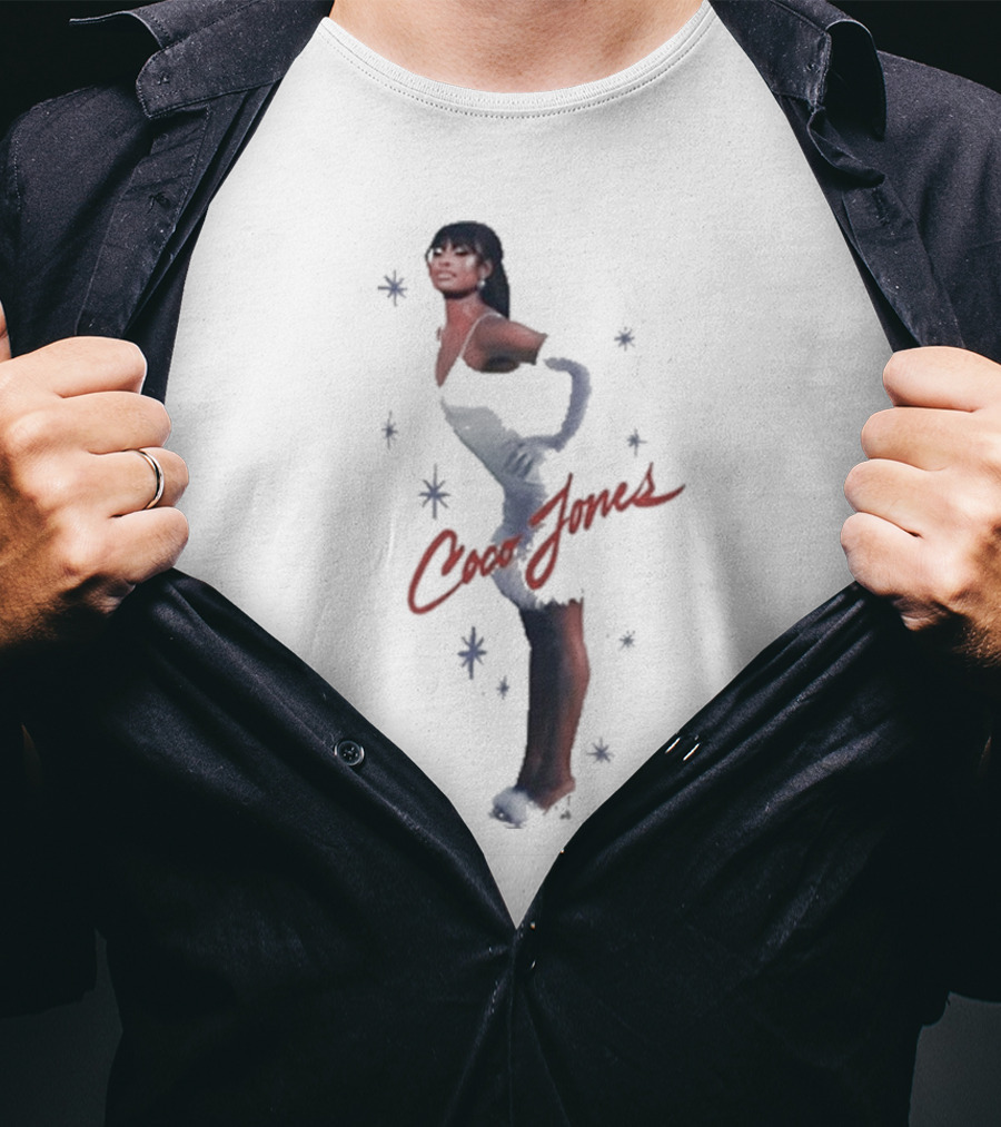 Coco Jones Holiday Coco By The Fireplace Festive Sparkle Glam T-Shirt