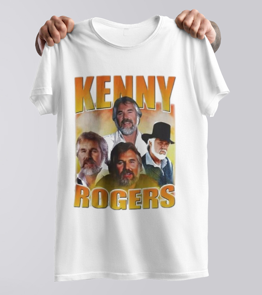 Kenny Rogers Multiple Portrait Collage T-Shirt