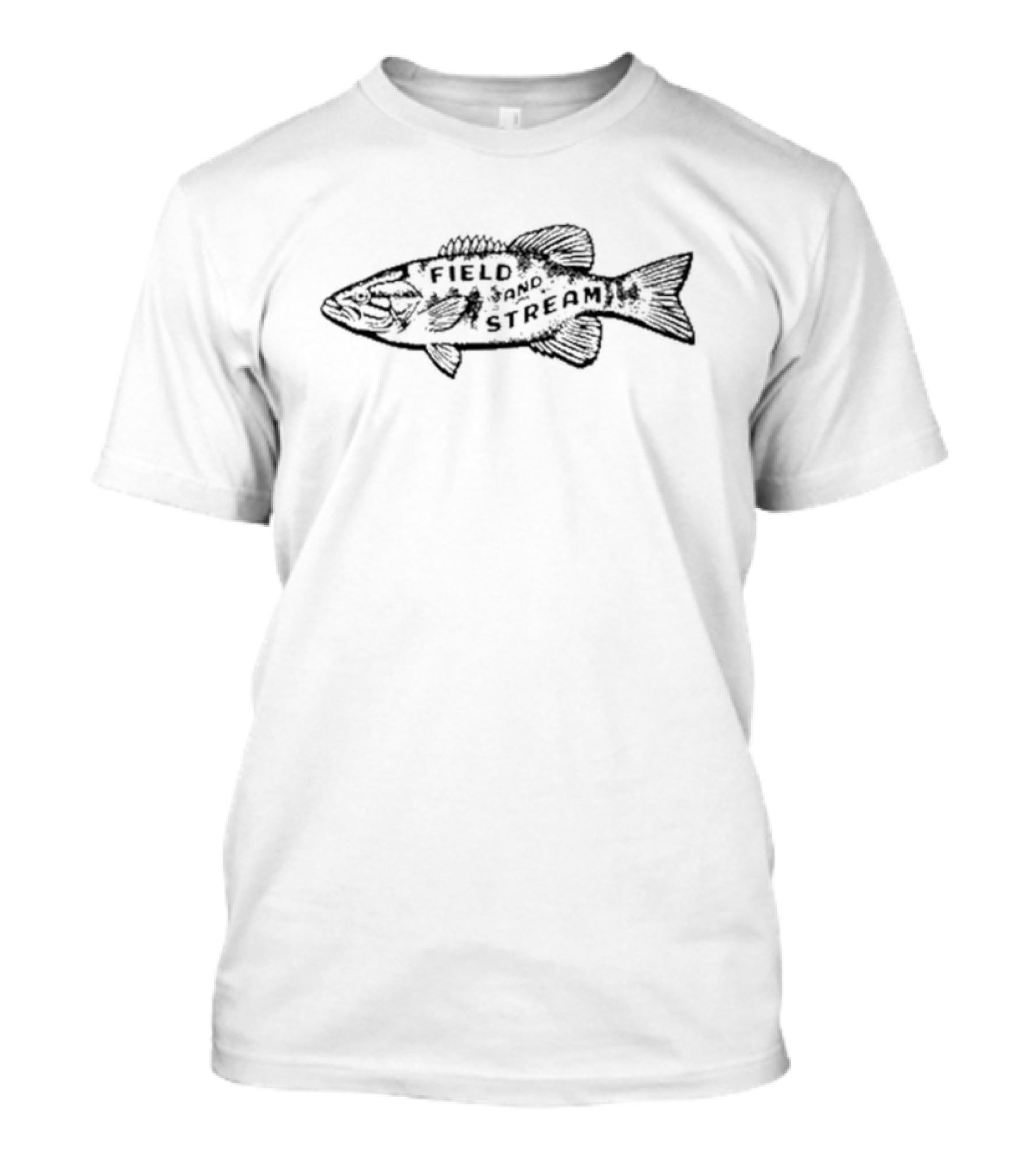 Field And Stream Bass Stamp Fish T-Shirt