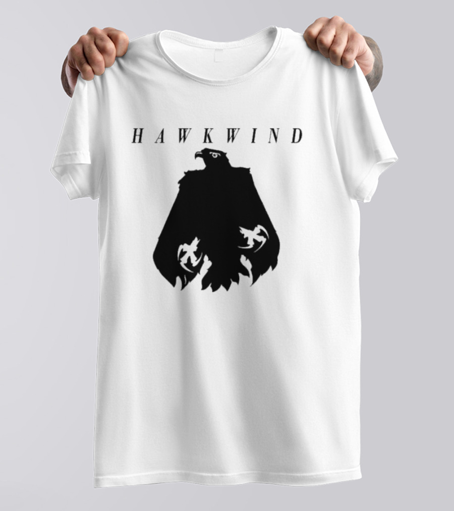 Hawkwind Eagle Silhouette With Mystical Elements T-Shirt