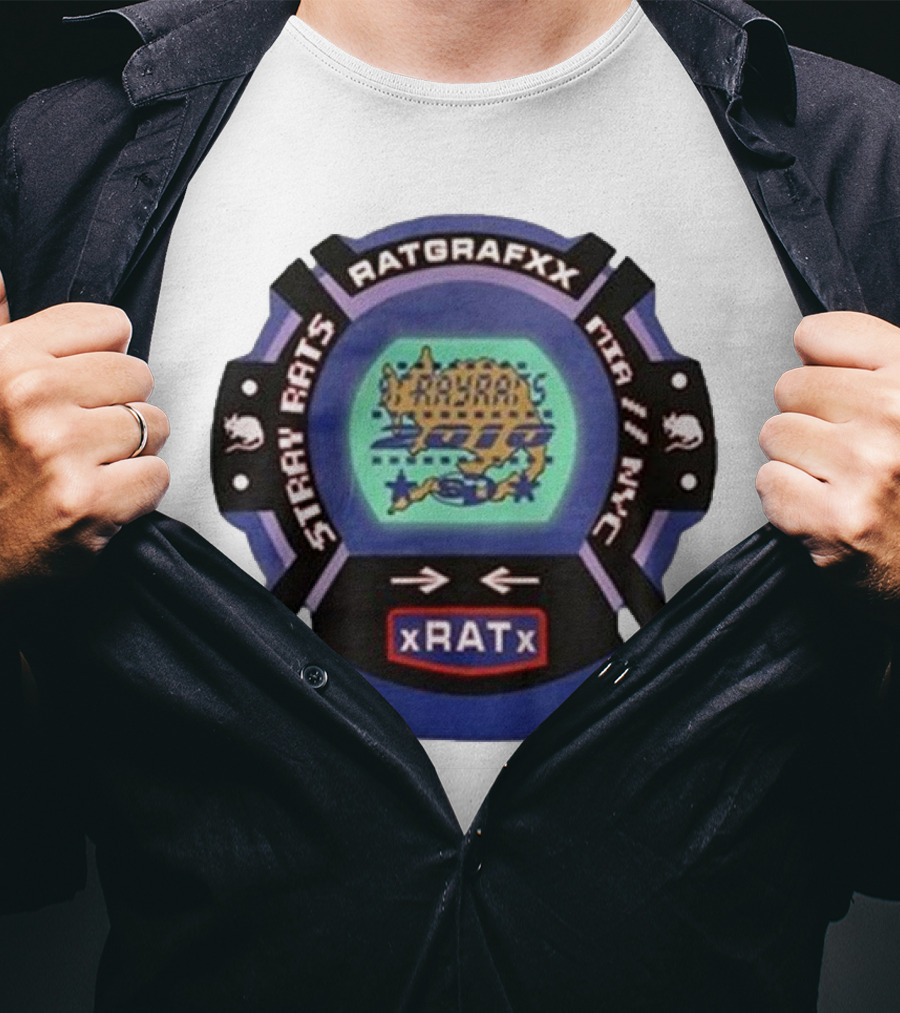 Stray Rats Ratgrafxx MTA II NYC XRATx T-Shirt