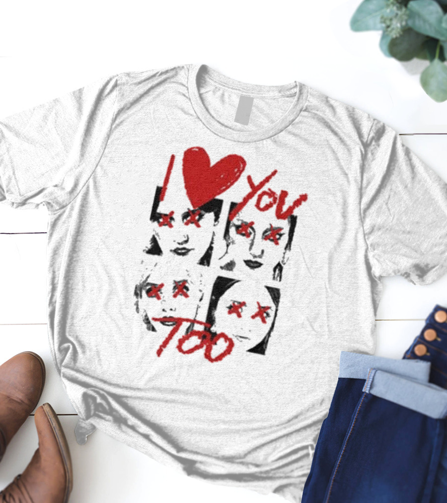 Teen Jesus And The Jean Teasers I Love You Too Eyes Crossed T-Shirt