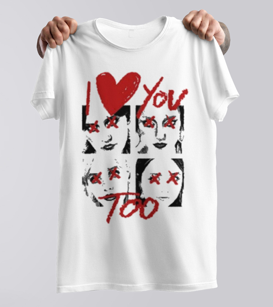 Teen Jesus And The Jean Teasers I Love You Too Eyes Crossed T-Shirt
