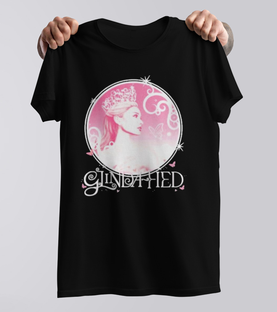 Glinda Fied Crowned Fairy Circle Butterflies T-Shirt