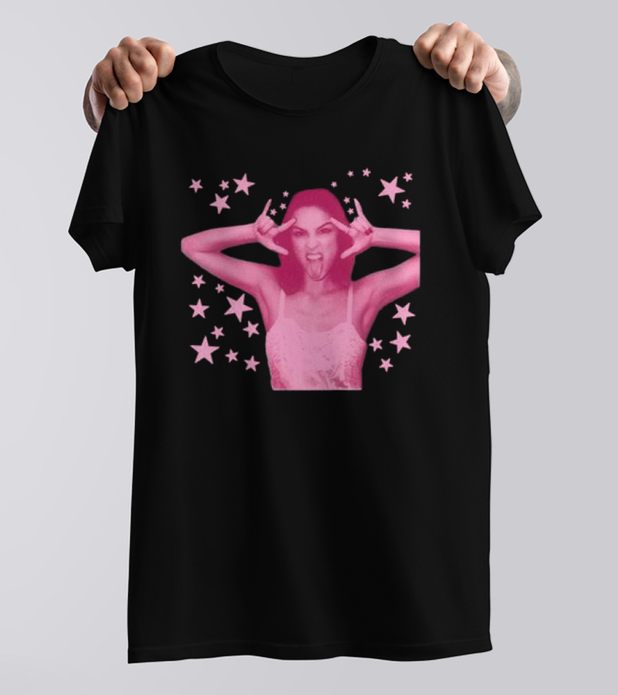 Olivia Rodrigo Spotify Wrapped Stars Pink Aesthetic T-Shirt