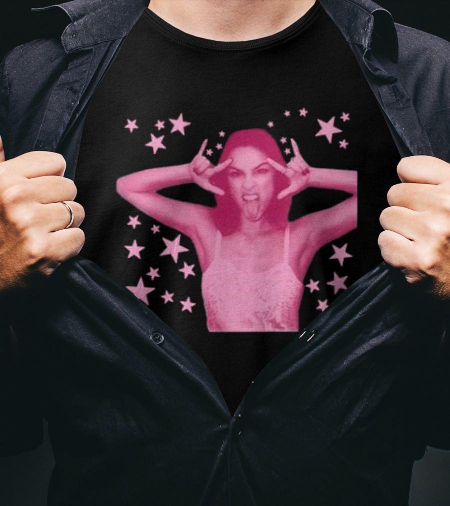 Olivia Rodrigo Spotify Wrapped Stars Pink Aesthetic T-Shirt