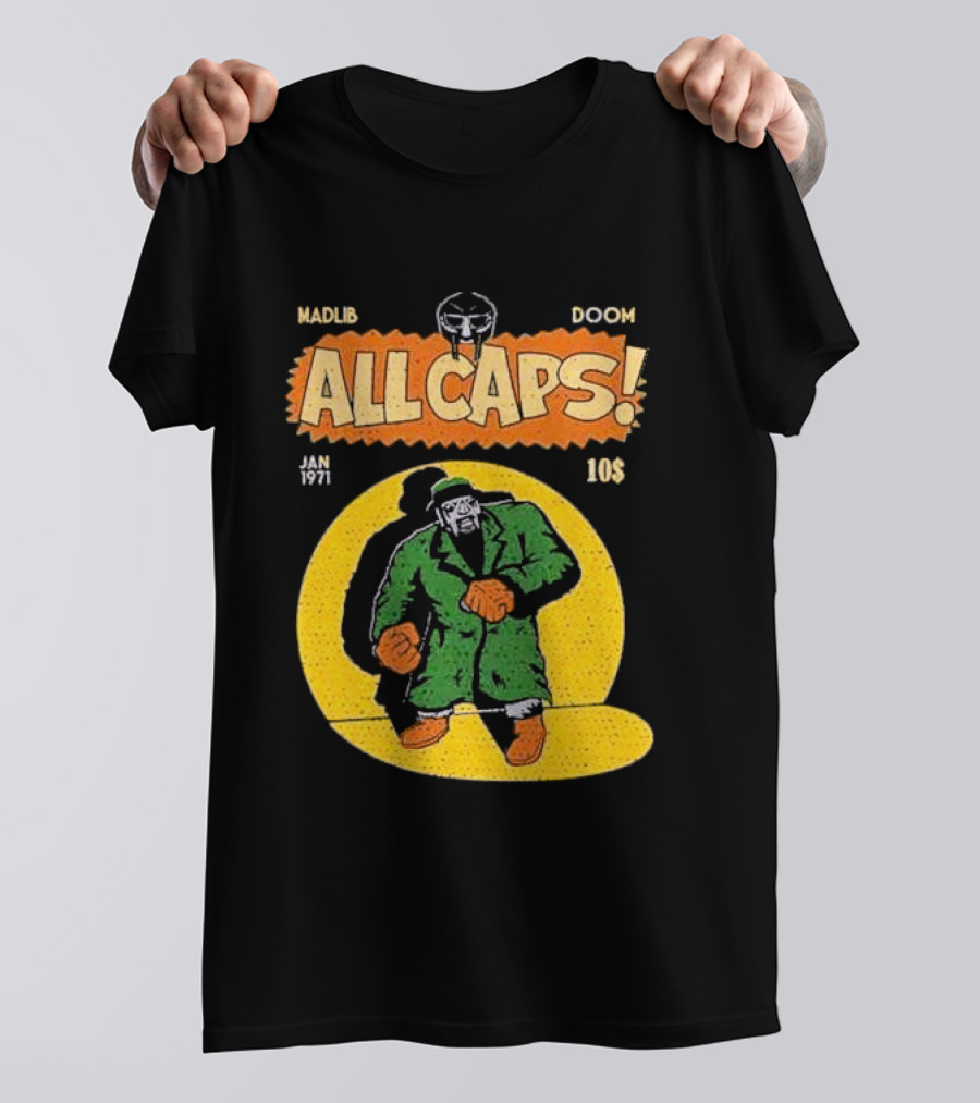 Madlib Doom All Caps January 1971 10 Cents T-Shirt