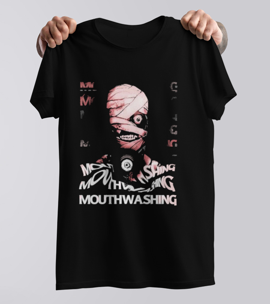 Mouthwashing Horror Game Glitch Masked Figure T-Shirt