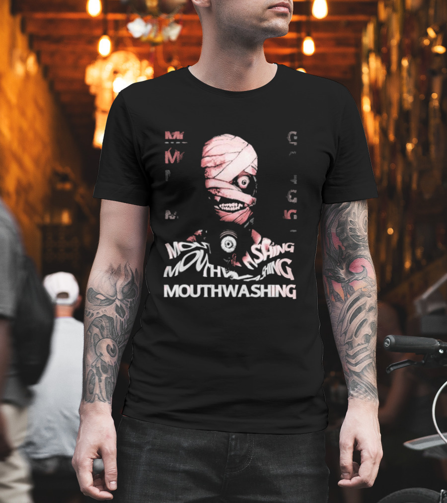 Mouthwashing Horror Game Glitch Masked Figure T-Shirt