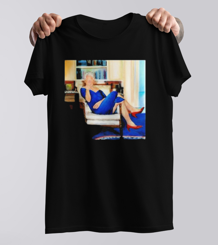 Parsing Bill Clinton Blue Dress Jeffrey Epstein Home T-Shirt