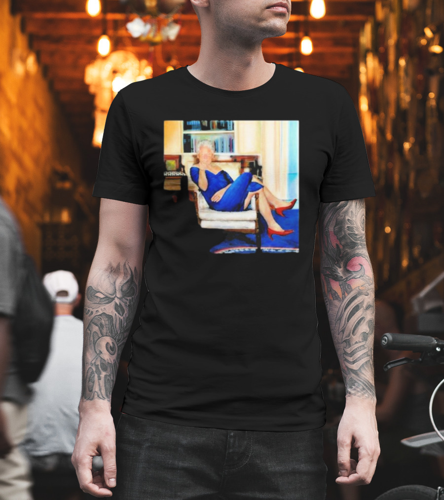 Parsing Bill Clinton Blue Dress Jeffrey Epstein Home T-Shirt