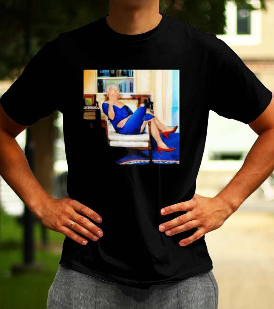 Parsing Bill Clinton Blue Dress Jeffrey Epstein Home T-Shirt