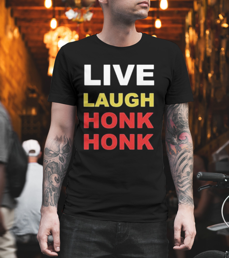 Tank Ledger Live Laugh Honk Honk Funny Clown Meme T-Shirt