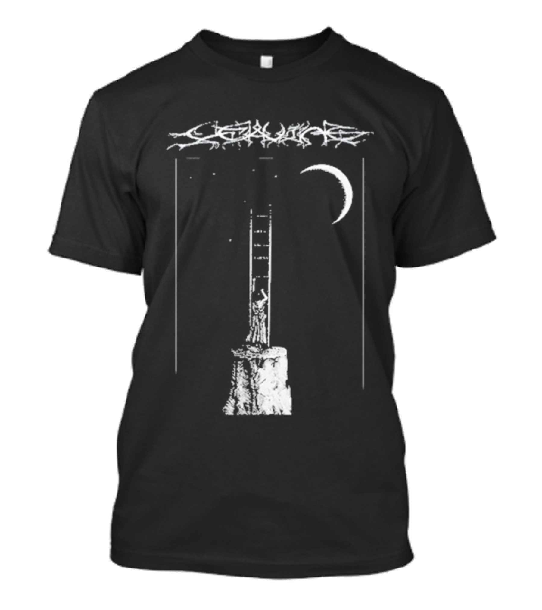 De Leaving Gildan Softstyle Ladder To Crescent Moon T-Shirt