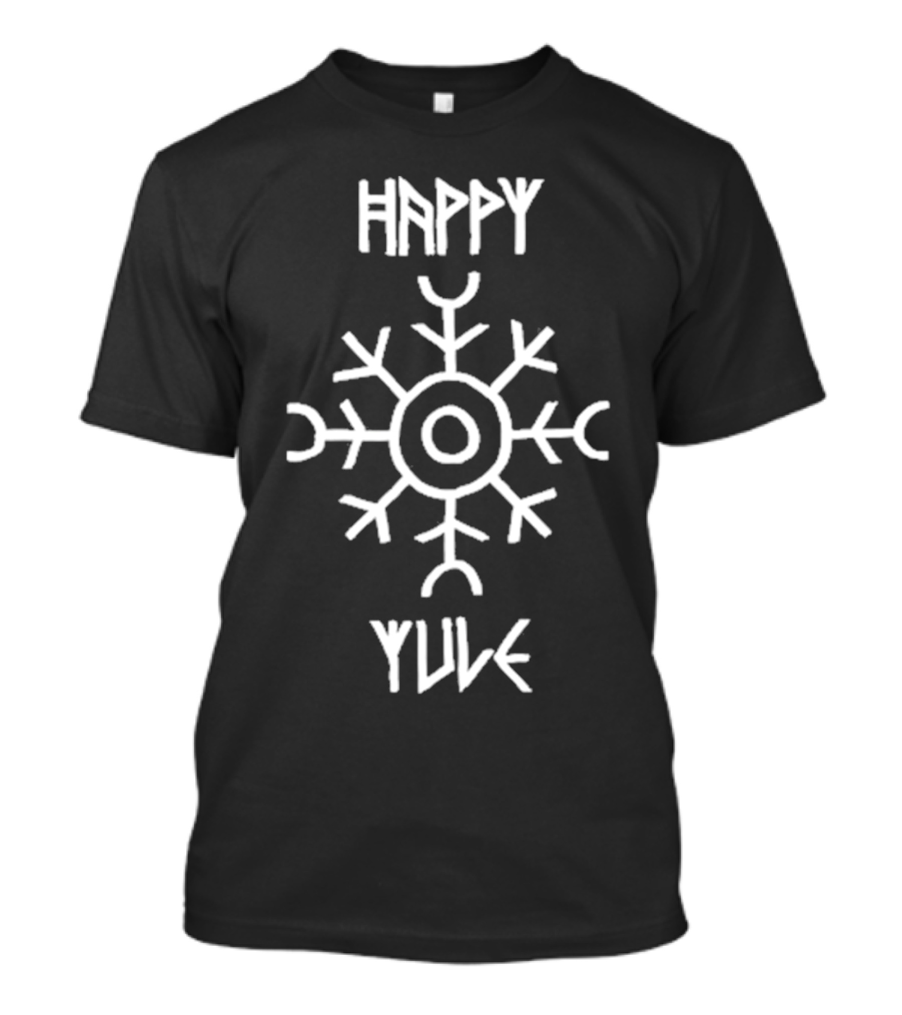 Happy Yule Matt Skiba Holiday Nordic Symbol Snowflake T-Shirt