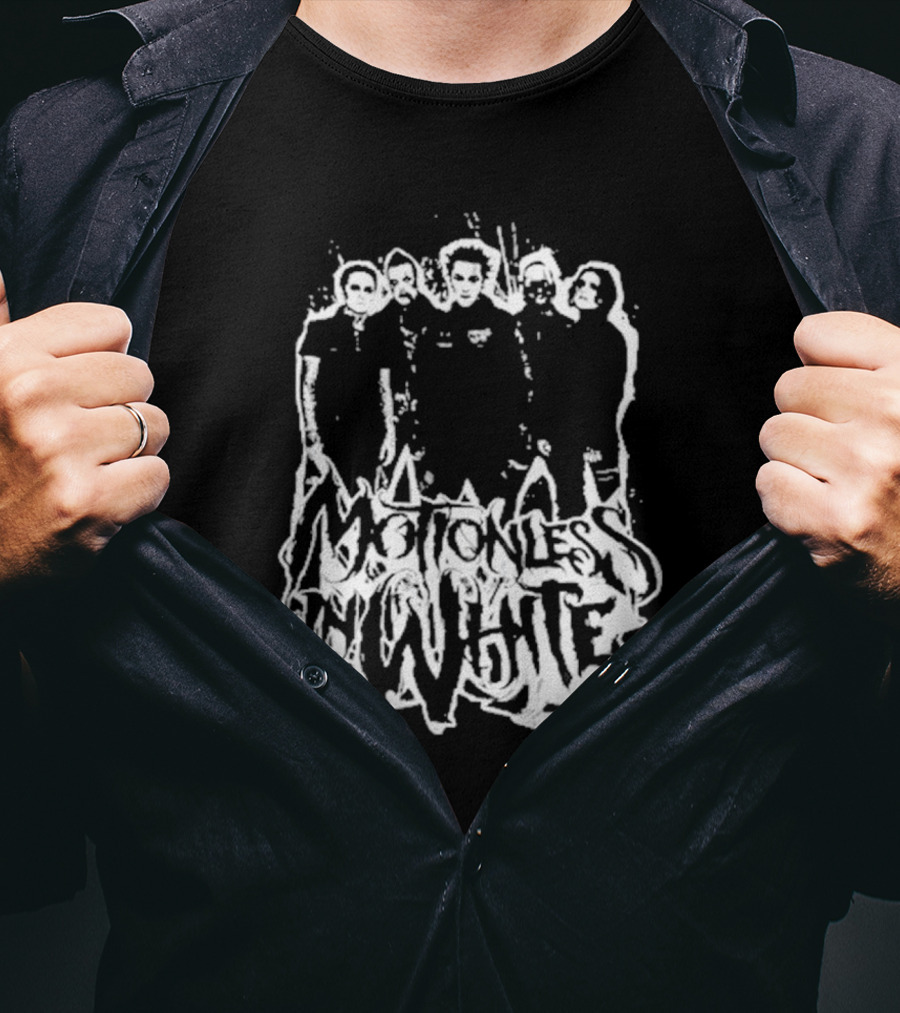 Motionless In White Band Members Paint Splatter T-Shirt