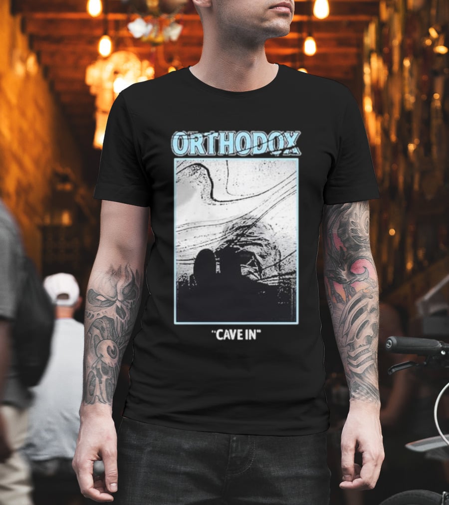 Orthodox Cave In Monochrome Abstract T-Shirt