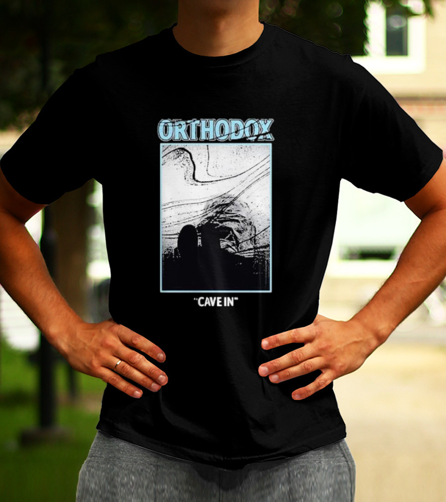 Orthodox Cave In Monochrome Abstract T-Shirt