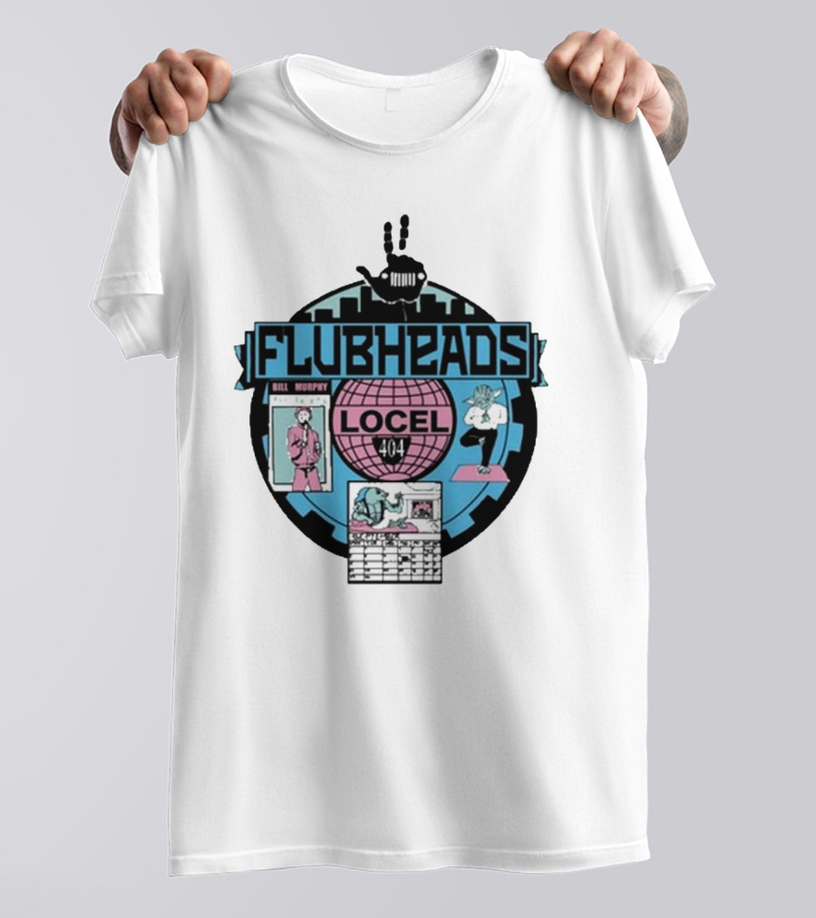 Flubheads Bill Murphy Locel 404 Retro Robot T-Shirt