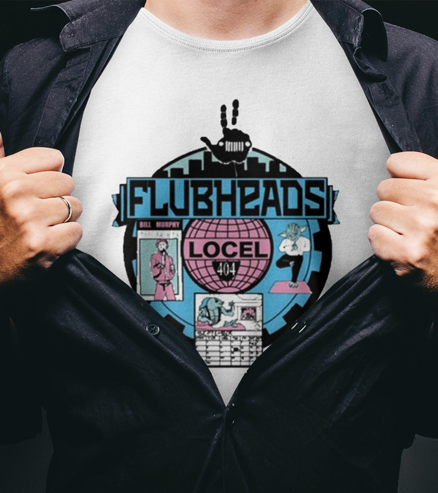 Flubheads Bill Murphy Locel 404 Retro Robot T-Shirt