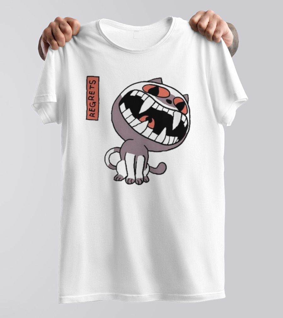 Herald Of Regrets Cartoon Cat Character T-Shirt