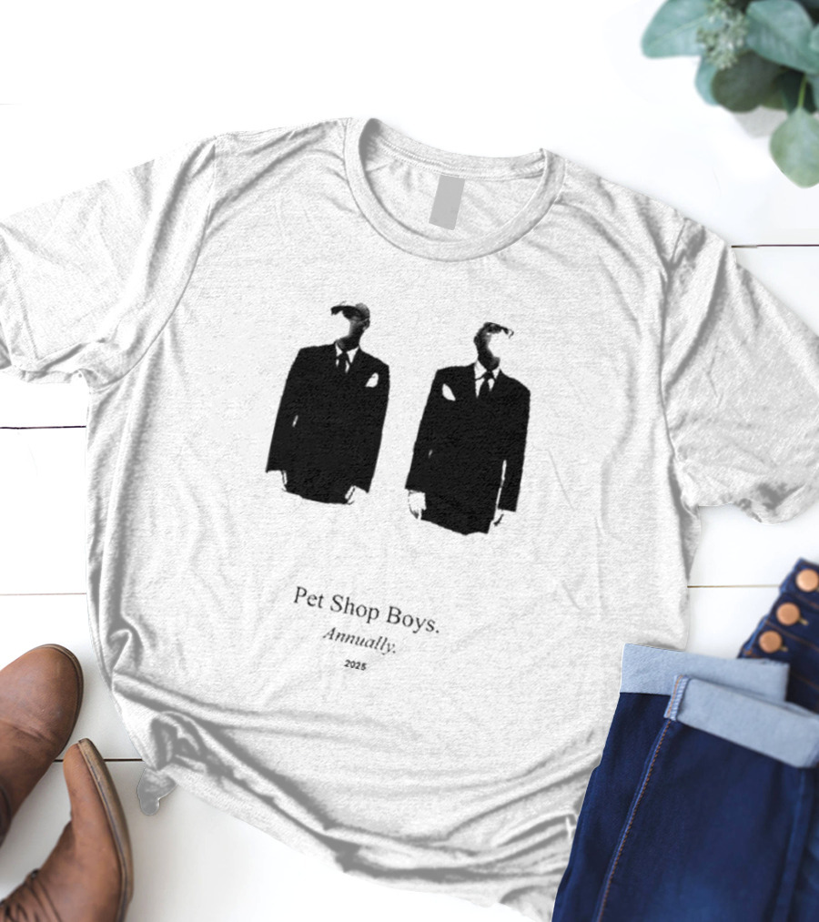 Pet Shop Boys Annually 2025 Black Suit T-Shirt