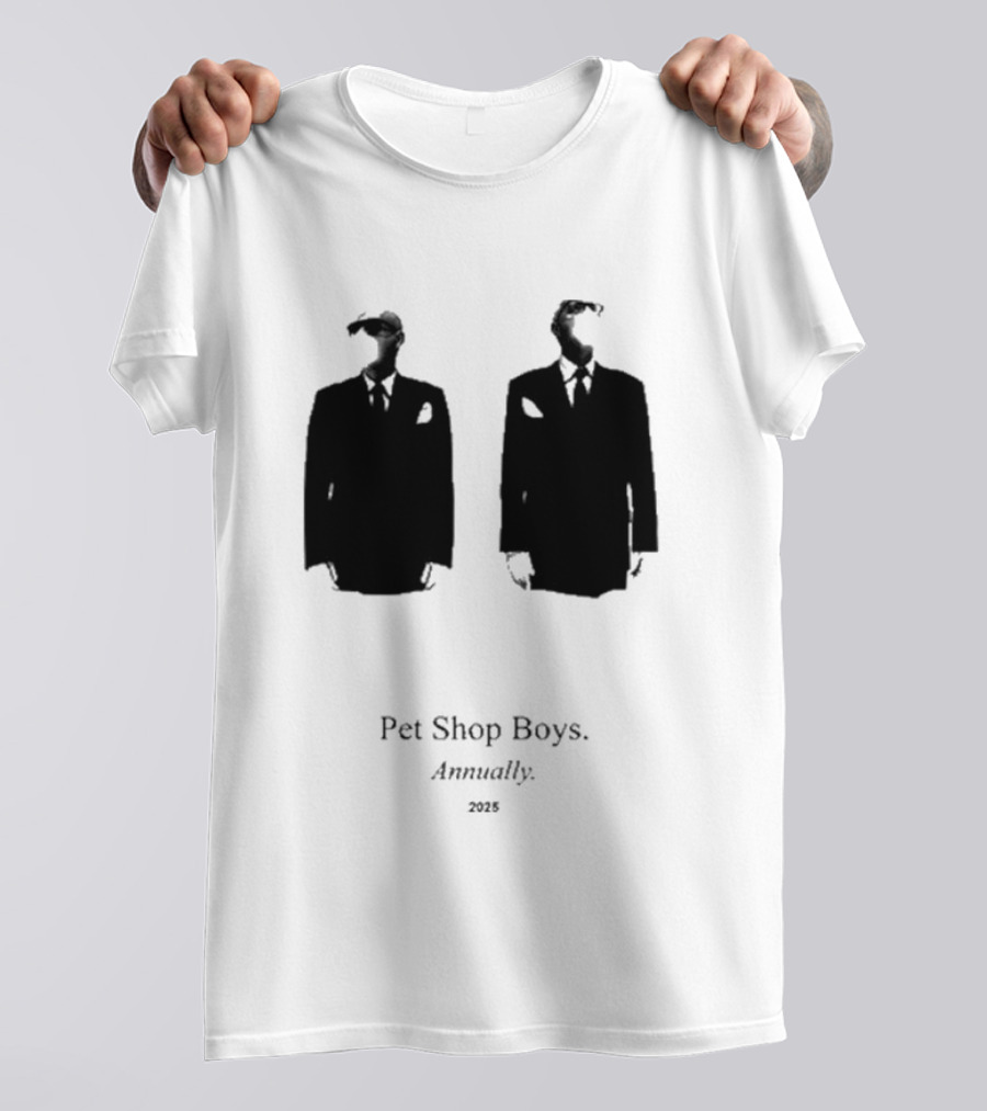 Pet Shop Boys Annually 2025 Black Suit T-Shirt