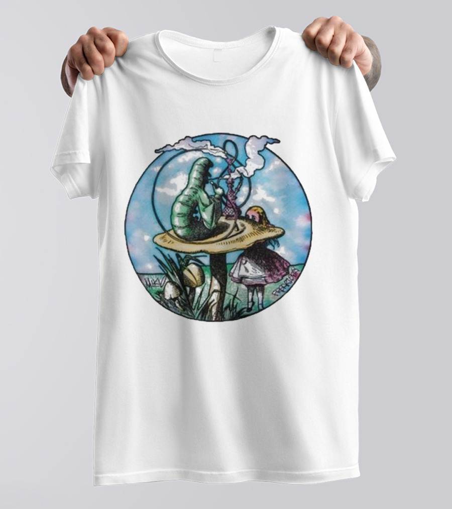 Red Hot Chili Peppers X Freaktopia Caterpillar Mushroom Wonderland T-Shirt