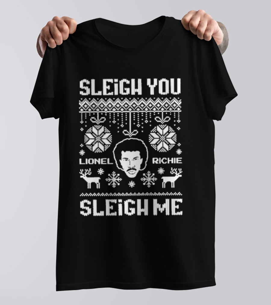 Lionel Richie Sleigh You Sleigh Me Christmas T-Shirt