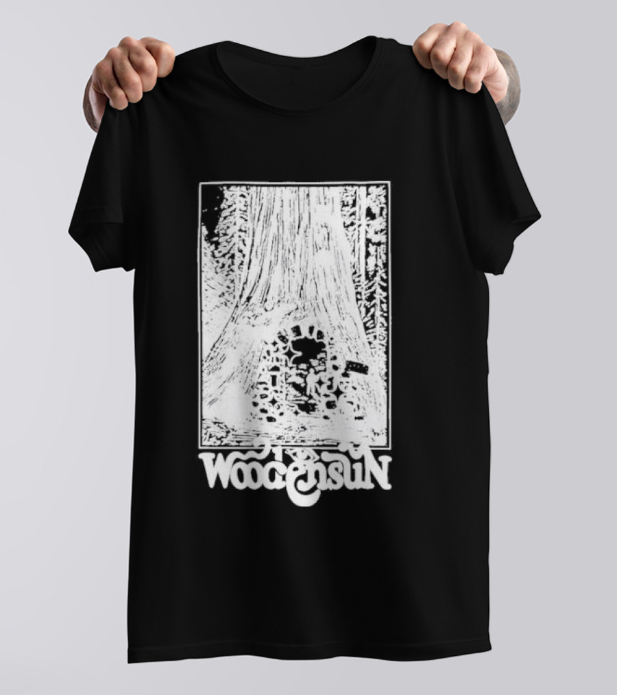 Woodensun Enchanted Realm Beneath The Giant Tree T-Shirt
