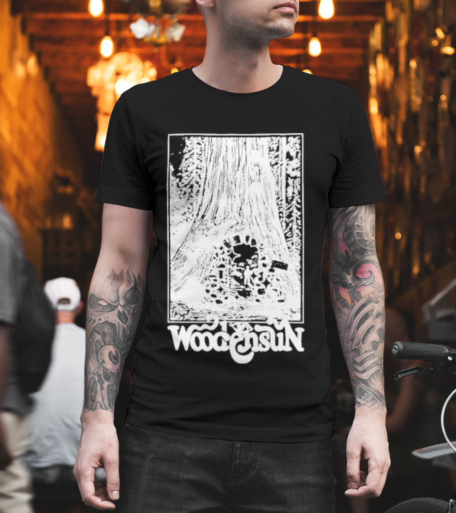 Woodensun Enchanted Realm Beneath The Giant Tree T-Shirt