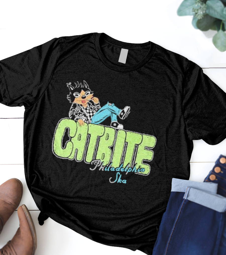 Cool Catbite Philadelphia Ska 2.0 Mineral Wash T-Shirt