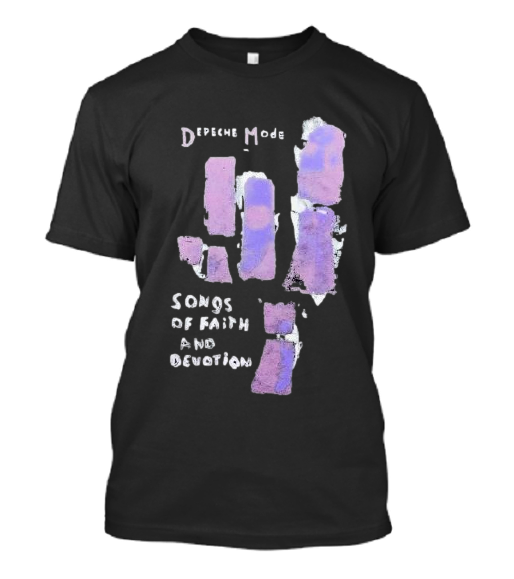 Depeche Mode Songs Of Faith And Devotion Abstract Violet Hand T-Shirt