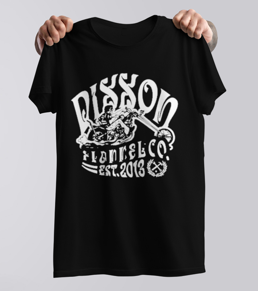 Dixxon Flannel Co 12 Over Est 2013 Motorcycle Rider T-Shirt