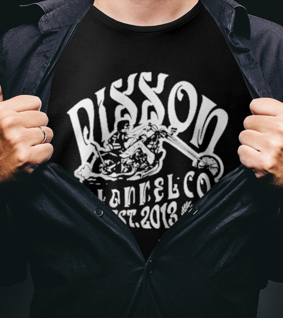 Dixxon Flannel Co 12 Over Est 2013 Motorcycle Rider T-Shirt