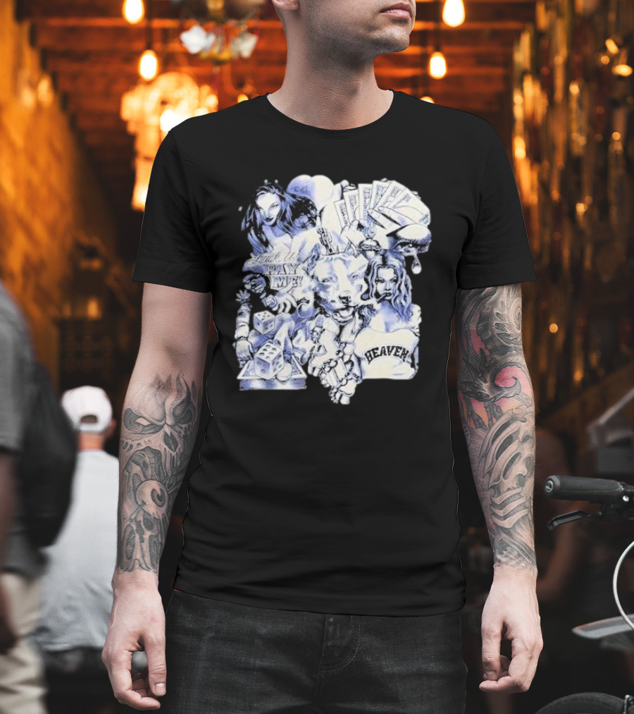 Geezyworld Heaven OTX FYPM Dice Cards Chains Women T-Shirt