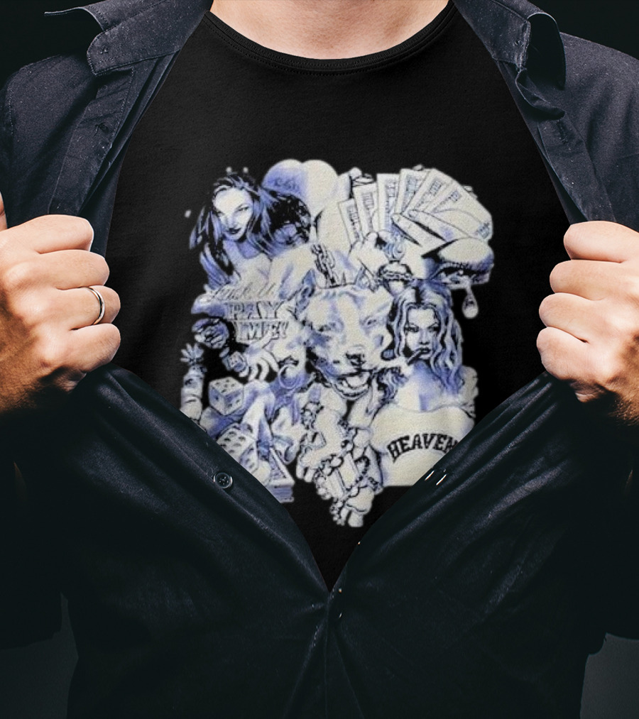 Geezyworld Heaven OTX FYPM Dice Cards Chains Women T-Shirt