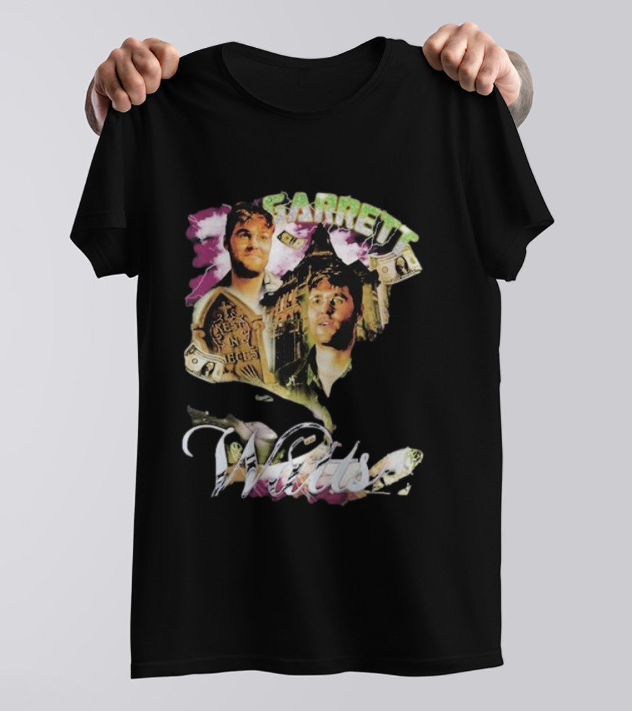 Garett Watts 90's Rap Style Bootleg Design Dollar Bills T-Shirt